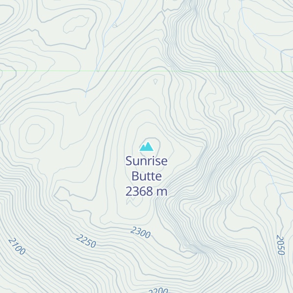 Map of Sunrise Butte