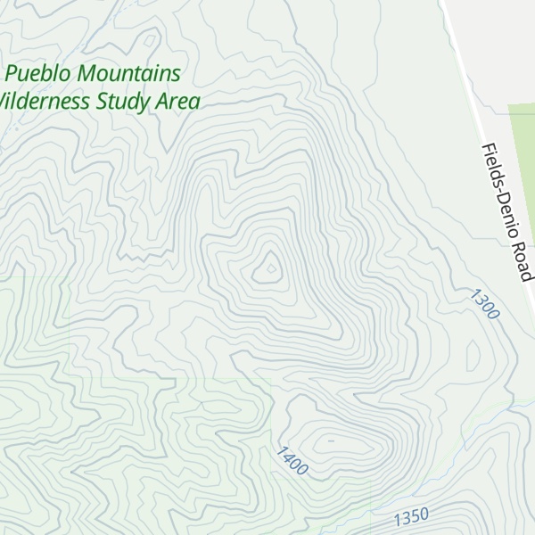 Map of Snake Den Butte