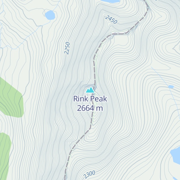 Map of Rink Peak