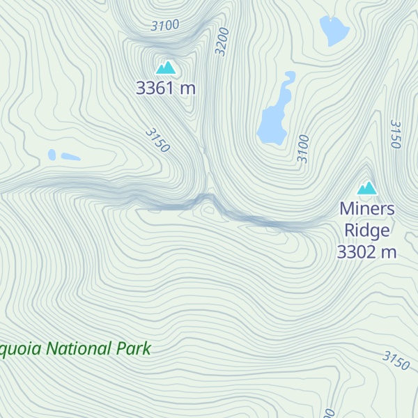Map of Hengst Peak