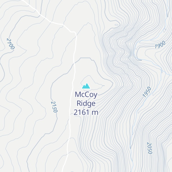 Map of McCoy Ridge