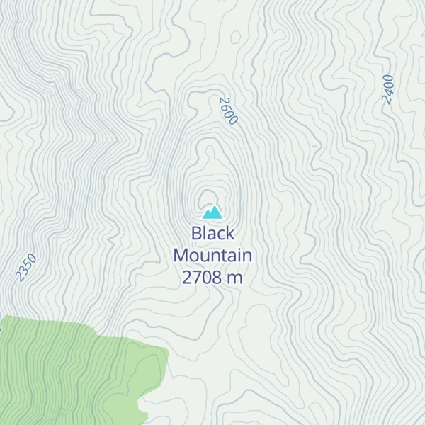 Map of Black Mountain