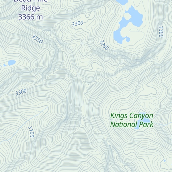 Map of Monarch Divide