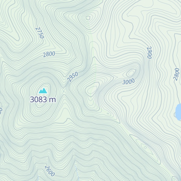 Map of North Maggie Mountain