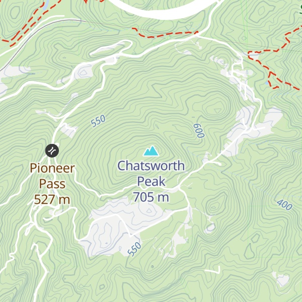 Map of Chatsworth Peak