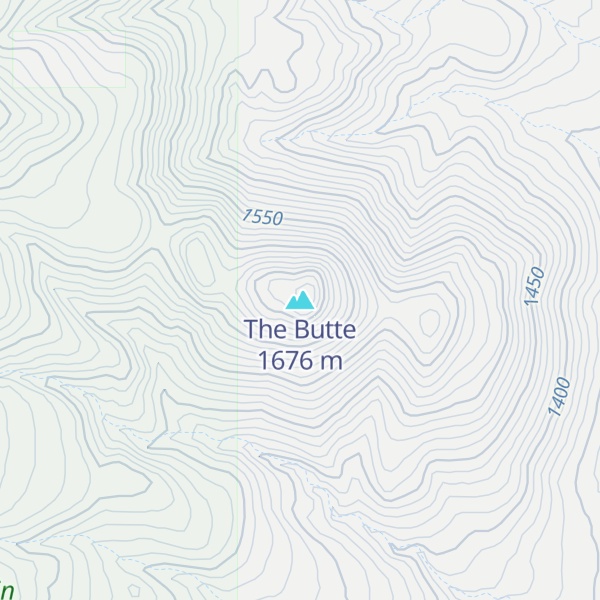 Map of The Butte