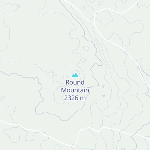 Map of Round Mountain