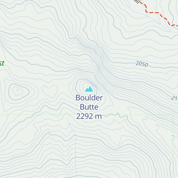 Map of Boulder Butte