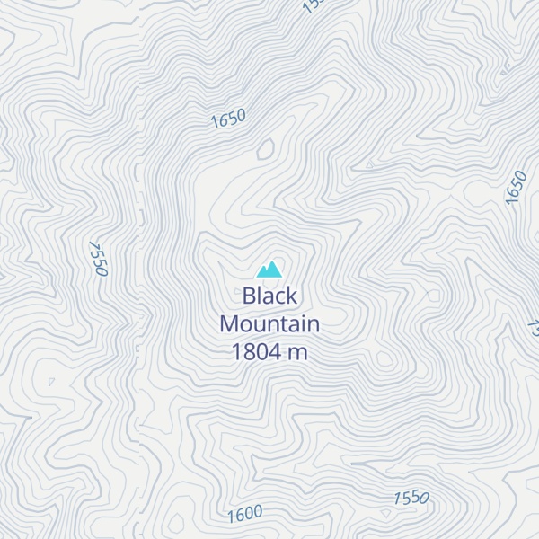 Map of Black Mountain