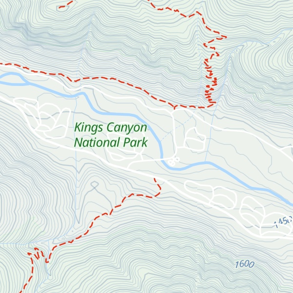 Map of Cedar Grove Visitor Center