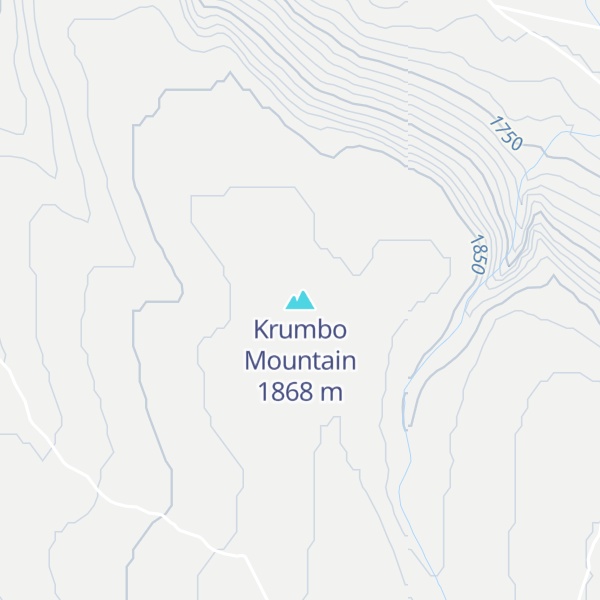 Map of Krumbo Mountain