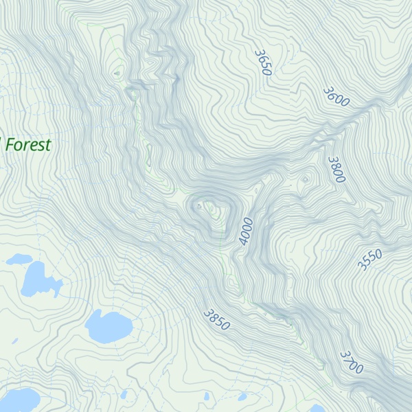 Map of Mount Humphreys