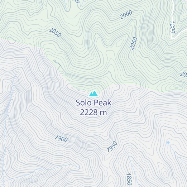 Map of Solo Peak