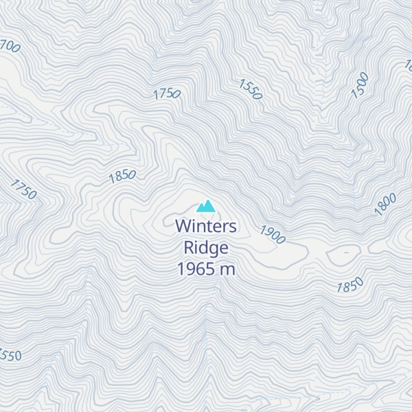 Map of Winters Ridge