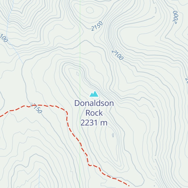 Map of Donaldson Rock