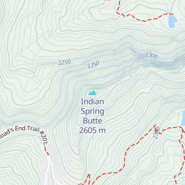 Map of Indian Spring Butte