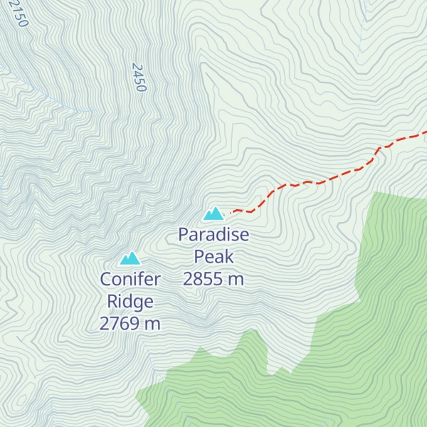 Map of Paradise Peak
