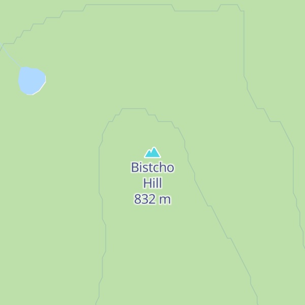 Map of Bistcho Hill