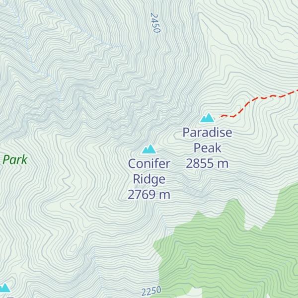 Map of Conifer Ridge