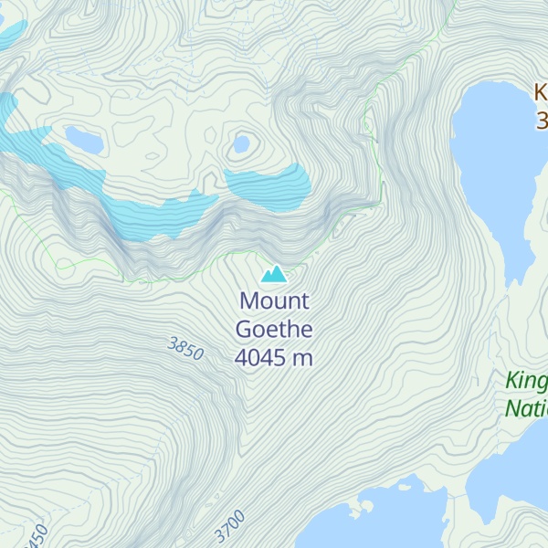 Map of Mount Goethe