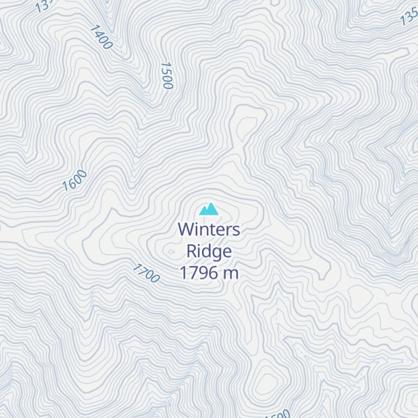 Map of Winters Ridge