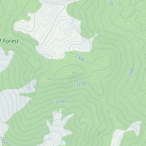 Map of Glass Mountain Ridge HP
