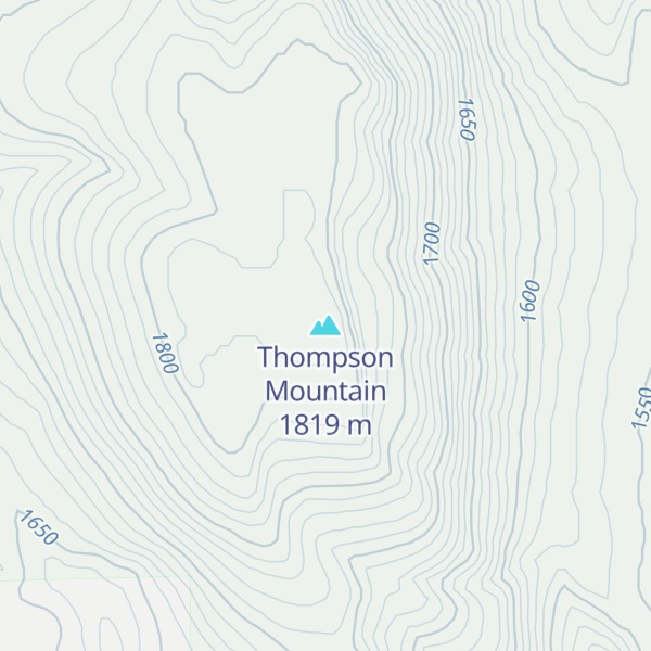 Map of Thompson Mountain