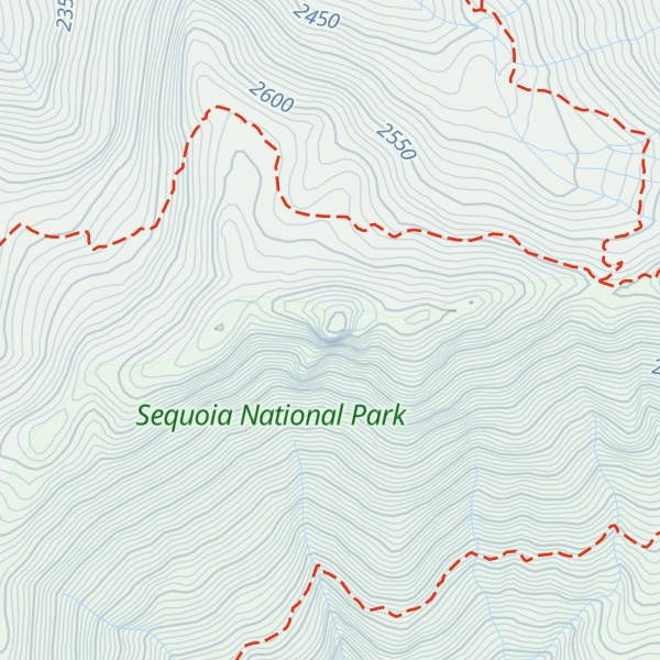 Map of Panther Peak
