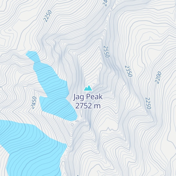 Map of Jag Peak