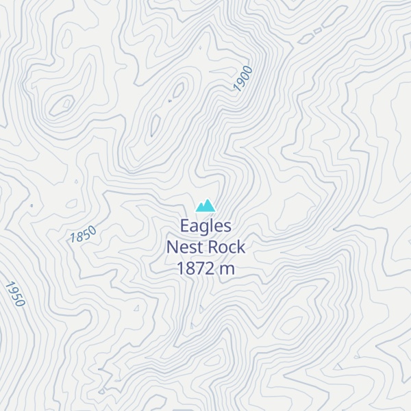 Map of Eagles Nest Rock