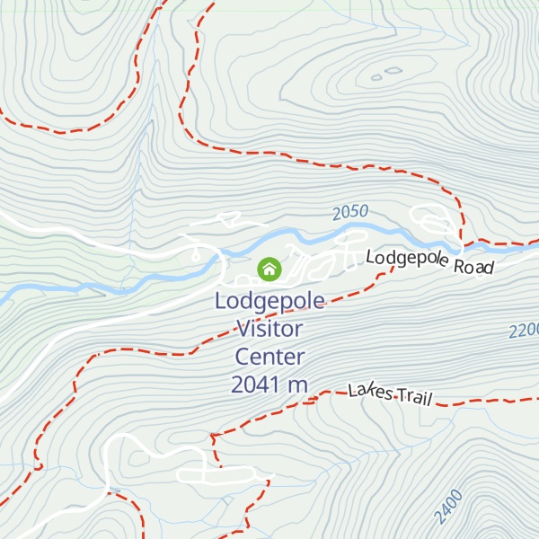 Map of Lodgepole Visitor Center