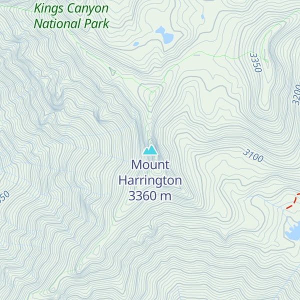 Map of Mount Harrington