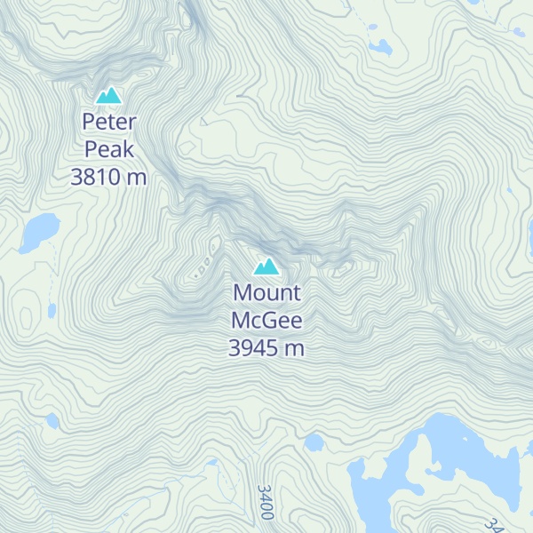 Map of Mount McGee