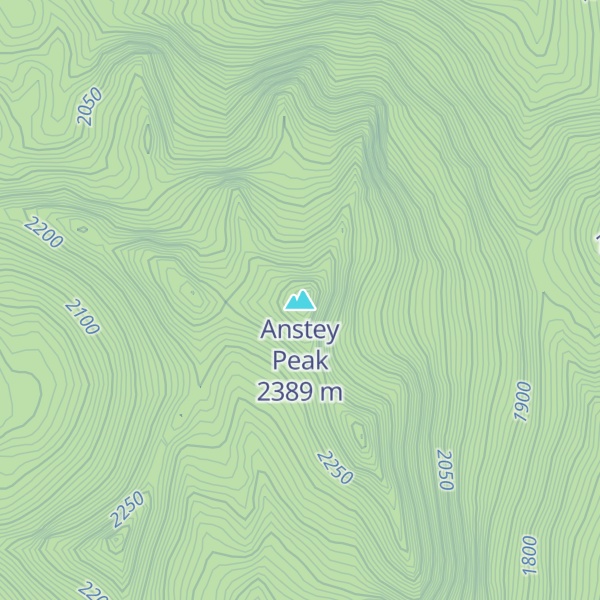 Map of Anstey Peak