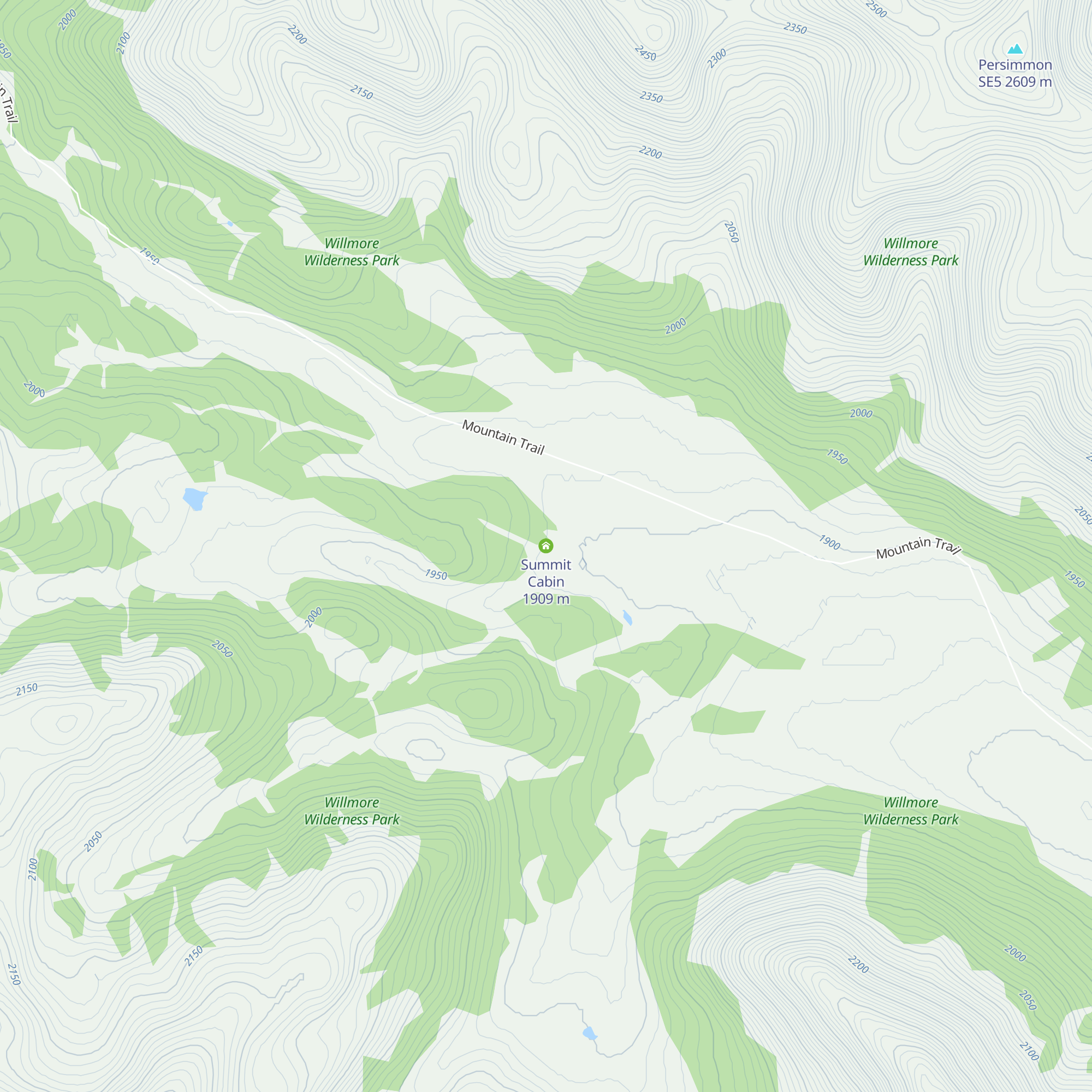 Summit Cabin map
