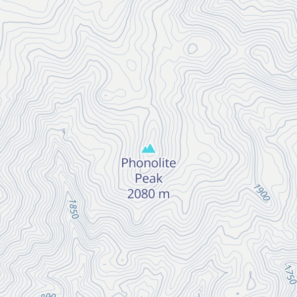 Map of Phonolite Peak