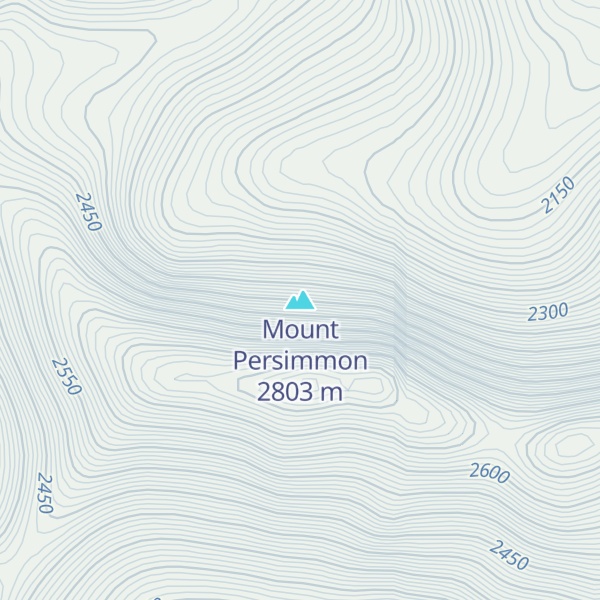 Map of Mount Persimmon