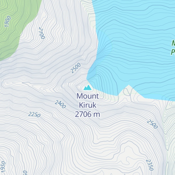 Map of Mount Kiruk