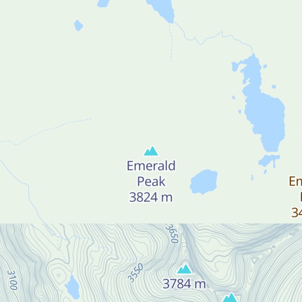 Map of Emerald Peak