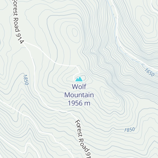Map of Wolf Mountain