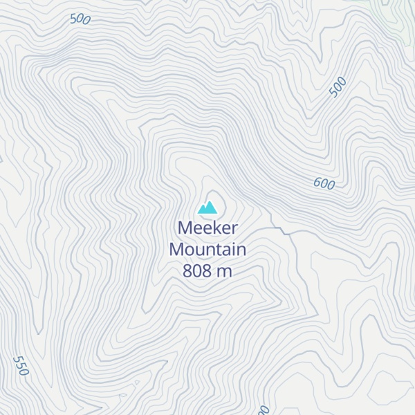 Map of Meeker Mountain