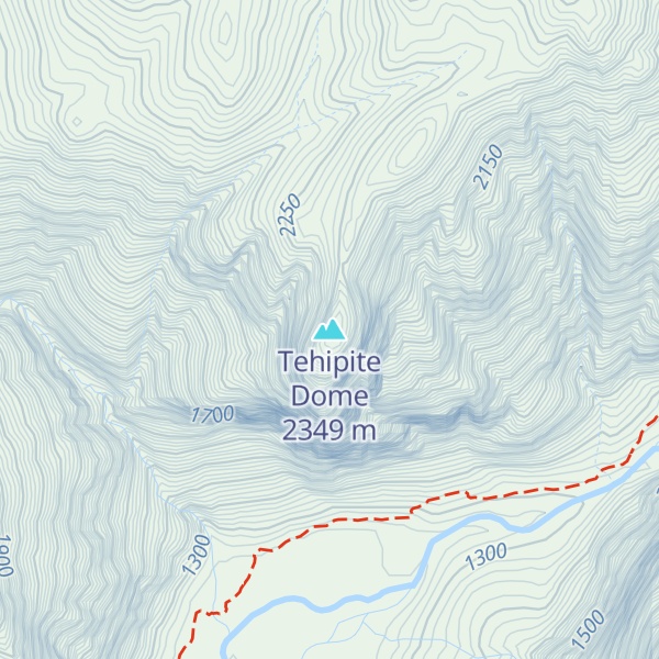Map of Tehipite Dome