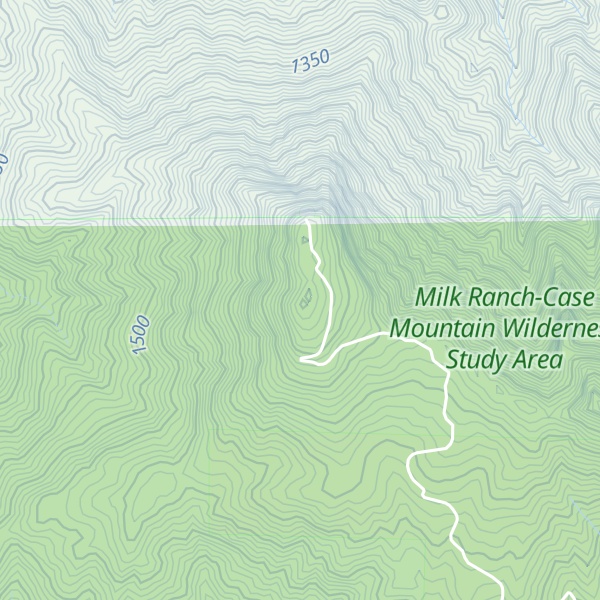 Map of Milk Ranch Peak
