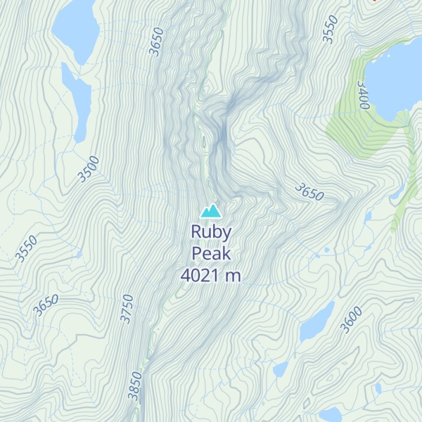 Map of Ruby Peak