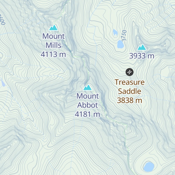 Map of Mount Abbot