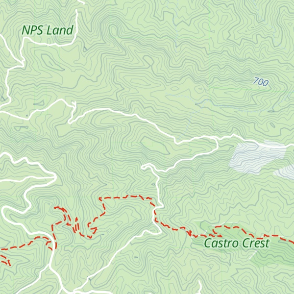 Map of Castro Peak