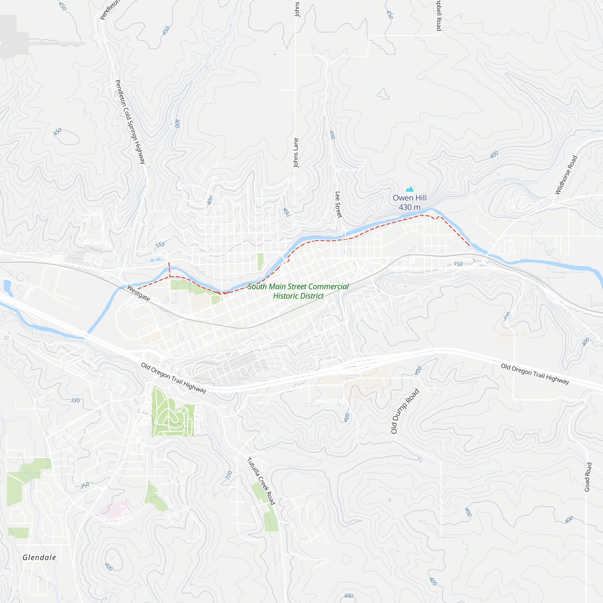 Pendleton Chamber of Commerce map