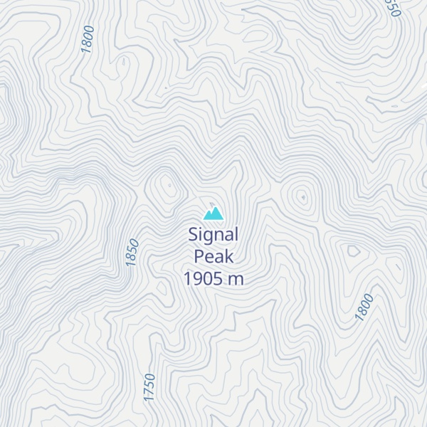 Map of Signal Peak