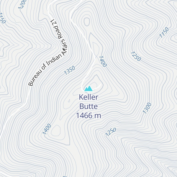 Map of Keller Butte
