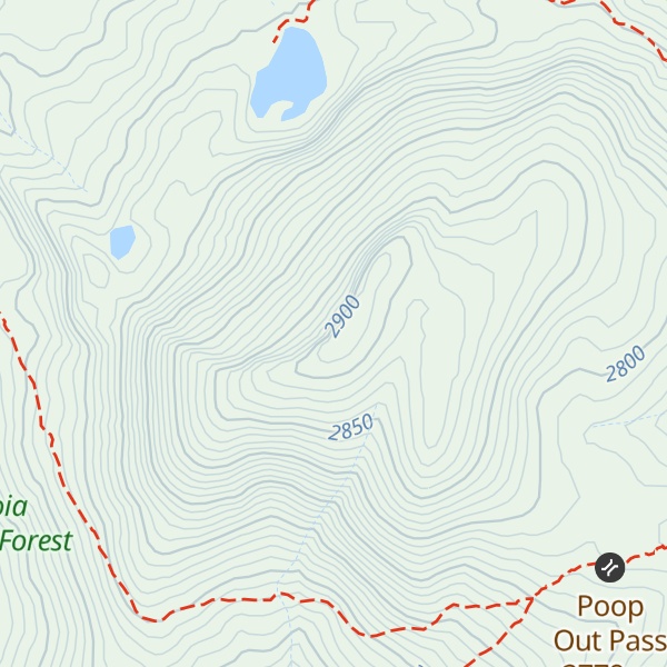Map of Shell Mountain